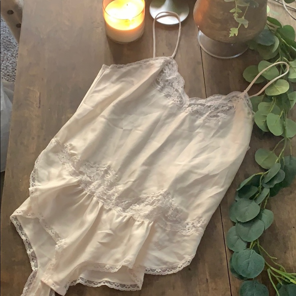 Christian Dior silk lace body suit top